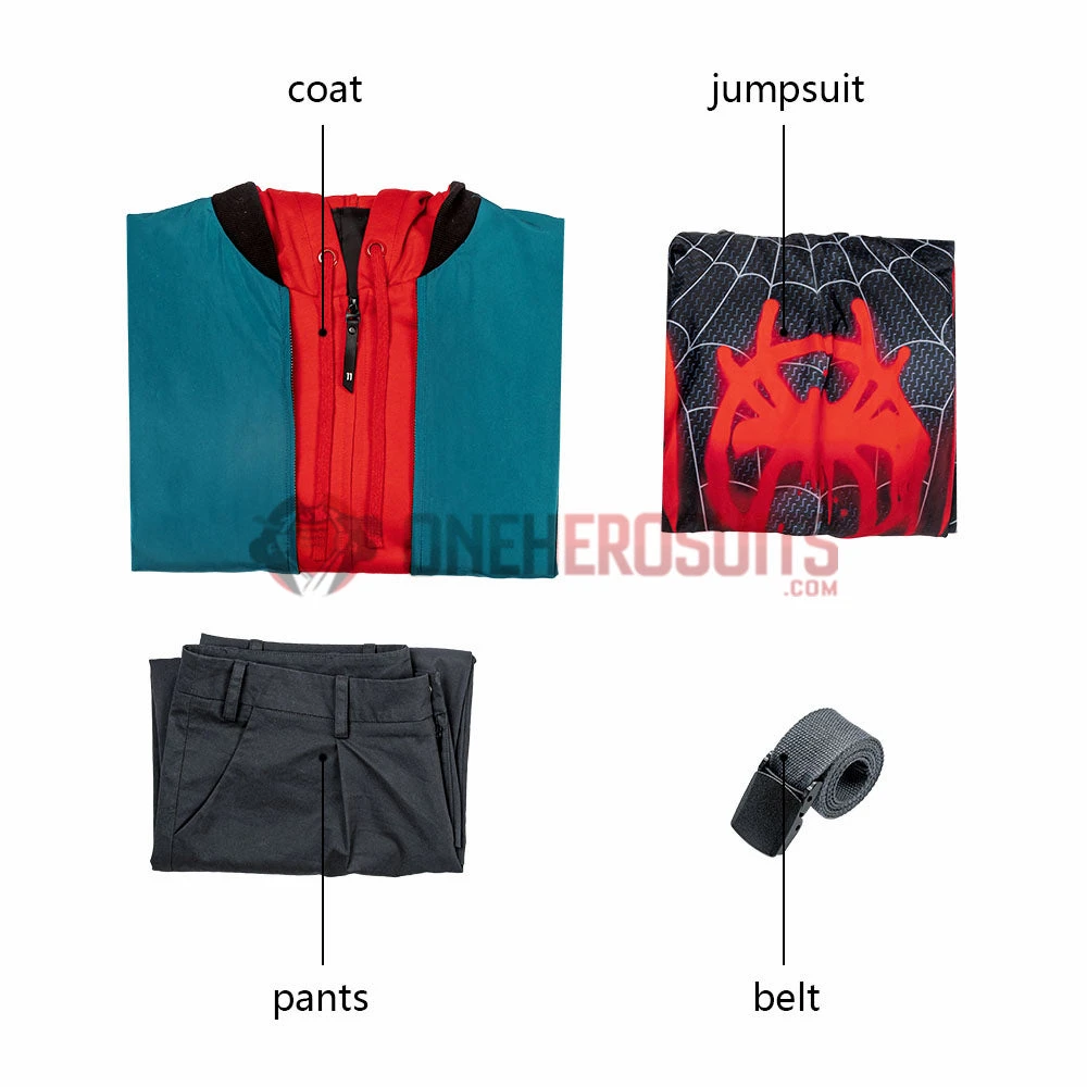 OneHeroSuits Miles Morales Spider-man Costumes Miles Morales Cosplay Suit Zentai/Jumpsuit 2 OneHeroSuits Miles Morales Spider-man Costumes Miles Morales Cosplay Suit Zentai/Jumpsuit