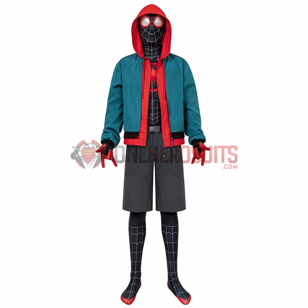 OneHeroSuits Miles Morales Spider-man Costumes Miles Morales Cosplay Suit Zentai/Jumpsuit 4 OneHeroSuits Miles Morales Spider-man Costumes Miles Morales Cosplay Suit Zentai/Jumpsuit