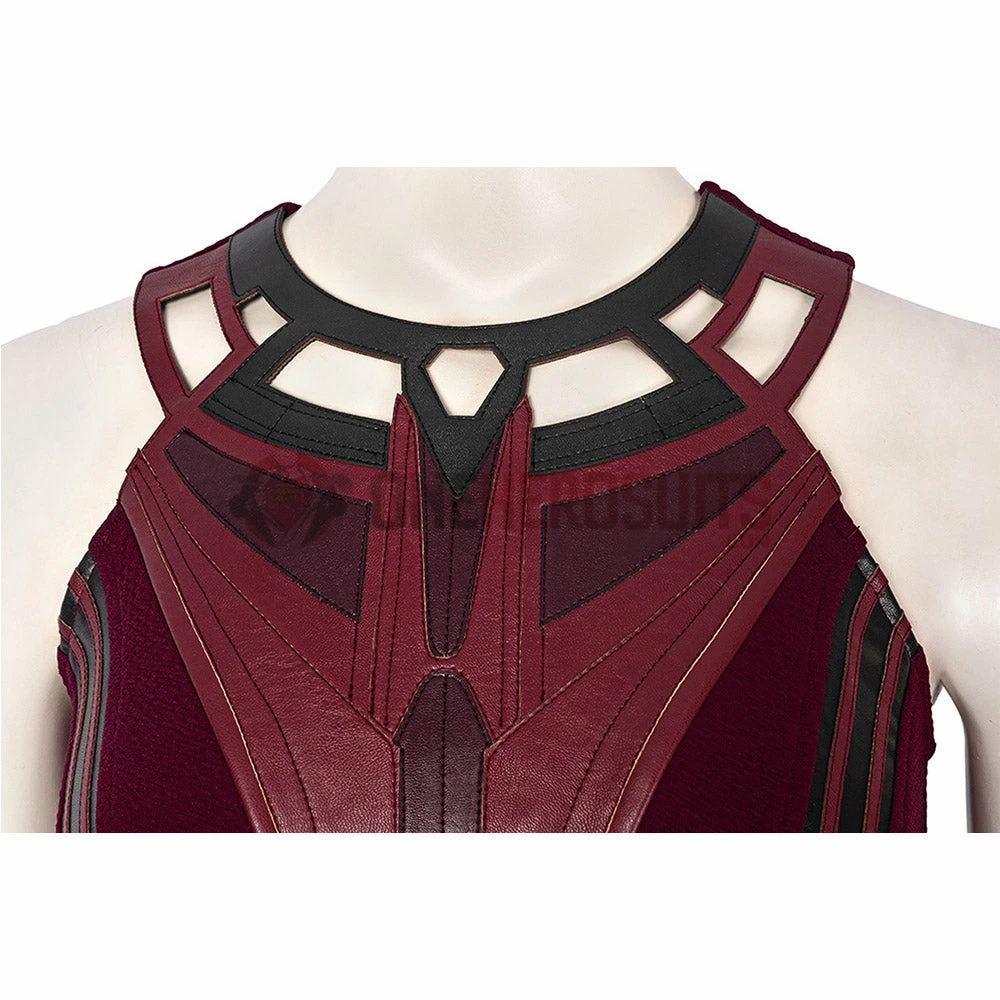OneHeroSuits Wandavision Scarlet Witch Cosplay Costumes Halloween Carnival Set 20 OneHeroSuits Wandavision Scarlet Witch Cosplay Costumes Halloween Carnival Set