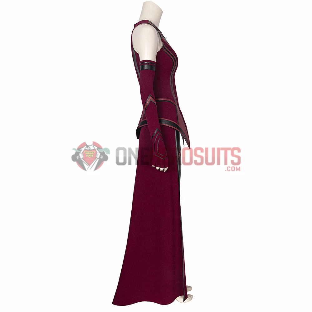 OneHeroSuits Wandavision Scarlet Witch Cosplay Costumes Halloween Carnival Set 13 OneHeroSuits Wandavision Scarlet Witch Cosplay Costumes Halloween Carnival Set