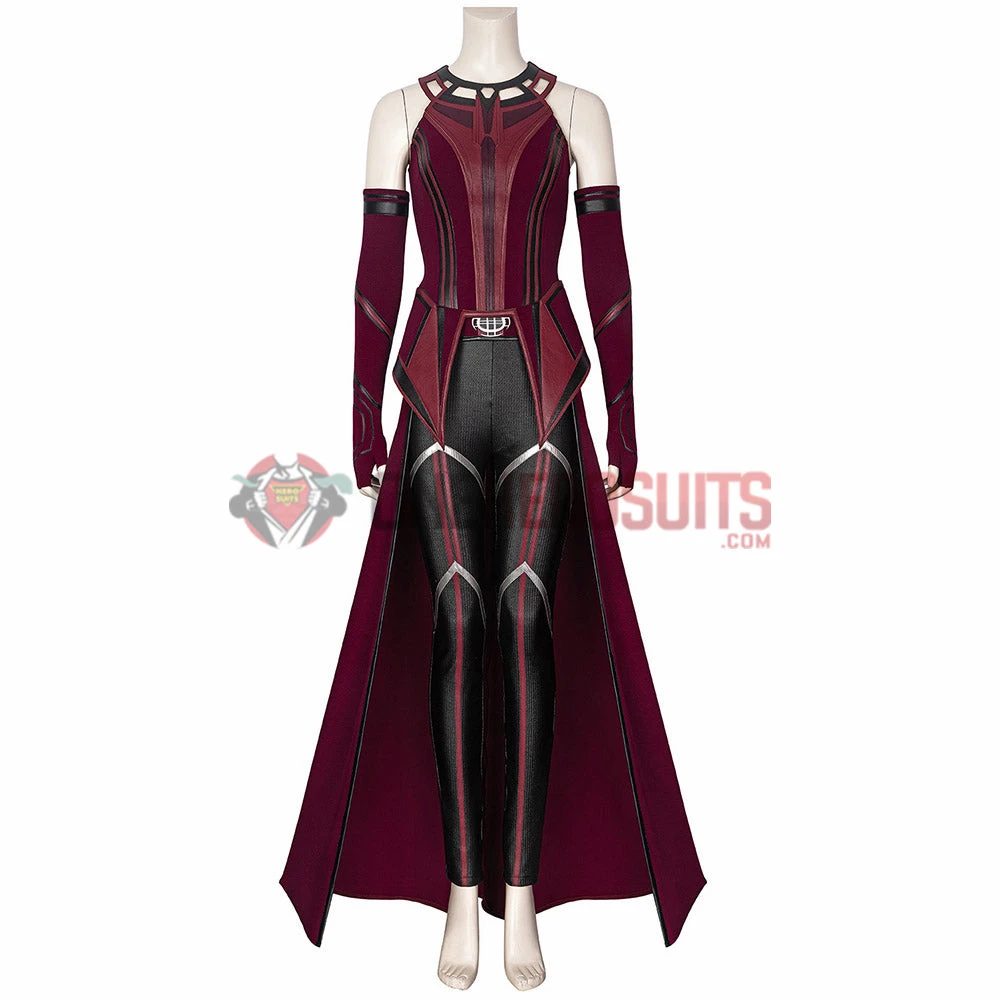 OneHeroSuits Wandavision Scarlet Witch Cosplay Costumes Halloween Carnival Set 10 OneHeroSuits Wandavision Scarlet Witch Cosplay Costumes Halloween Carnival Set