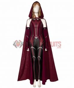 OneHeroSuits Wandavision Scarlet Witch Cosplay Costumes Halloween Carnival Set 36 OneHeroSuits Wandavision Scarlet Witch Cosplay Costumes Halloween Carnival Set