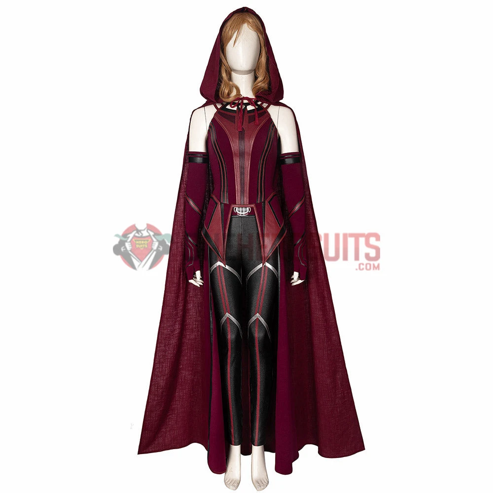 OneHeroSuits Wandavision Scarlet Witch Cosplay Costumes Halloween Carnival Set 9 OneHeroSuits Wandavision Scarlet Witch Cosplay Costumes Halloween Carnival Set