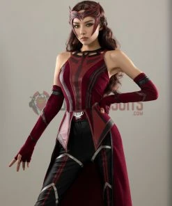 OneHeroSuits Wandavision Scarlet Witch Cosplay Costumes Halloween Carnival Set 31 OneHeroSuits Wandavision Scarlet Witch Cosplay Costumes Halloween Carnival Set