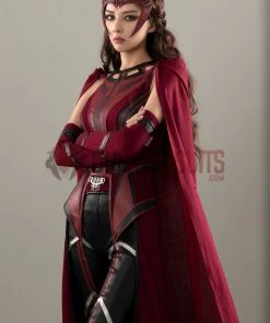 OneHeroSuits Wandavision Scarlet Witch Cosplay Costumes Halloween Carnival Set 32 OneHeroSuits Wandavision Scarlet Witch Cosplay Costumes Halloween Carnival Set