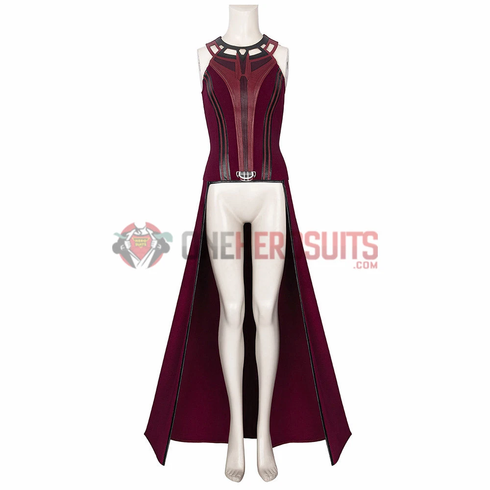OneHeroSuits Wandavision Scarlet Witch Cosplay Costumes Halloween Carnival Set 16 OneHeroSuits Wandavision Scarlet Witch Cosplay Costumes Halloween Carnival Set