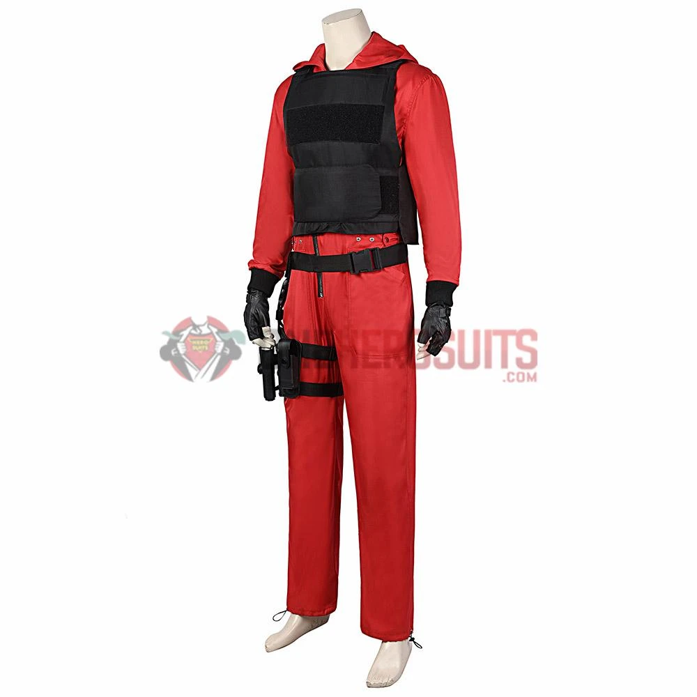 OneHeroSuits Costumes Money Heist Cosplay Costume La Casa De Pape Suit With Vest 4 OneHeroSuits Costumes Money Heist Cosplay Costume La Casa De Pape Suit With Vest