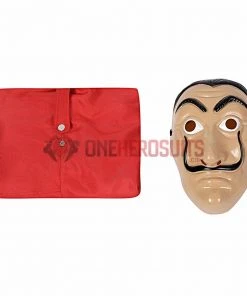 OneHeroSuits Costumes Money Heist S5 Cosplay Costume La Casa De Pape Red Suit