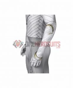 OneHeroSuits Moon Knight Cosplay Costumes White Spandex Bodysuit With Cloak