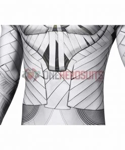OneHeroSuits Moon Knight Cosplay Costumes White Spandex Bodysuit With Cloak