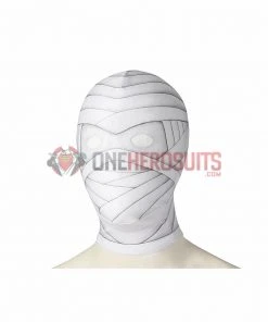 OneHeroSuits Moon Knight Cosplay Costumes White Spandex Bodysuit With Cloak