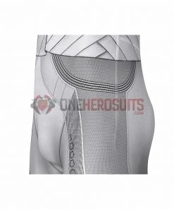 OneHeroSuits Moon Knight Cosplay Costumes White Spandex Bodysuit With Cloak