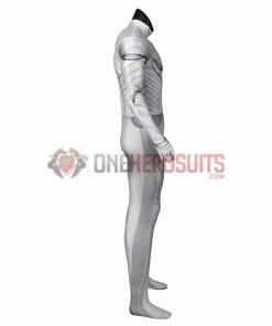 OneHeroSuits Moon Knight Cosplay Costumes White Spandex Bodysuit With Cloak