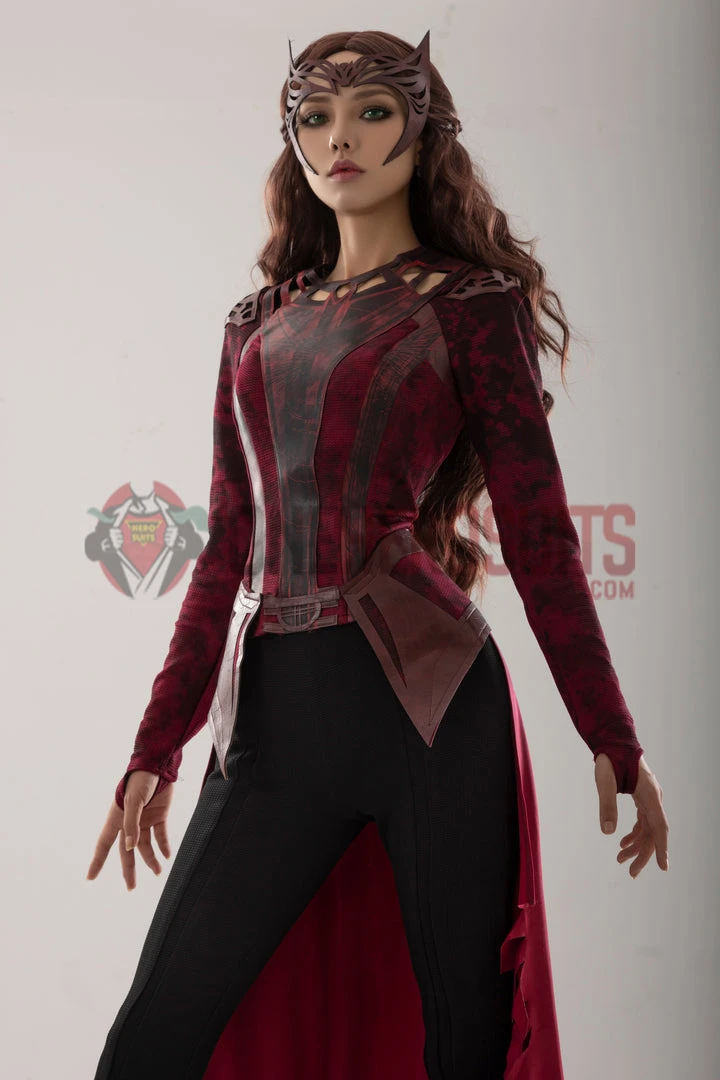 OneHeroSuits Scarlet Witch Wanda Cosplay Costumes Battle Damaged Edition Halloween Suits 3 OneHeroSuits Scarlet Witch Wanda Cosplay Costumes Battle Damaged Edition Halloween Suits