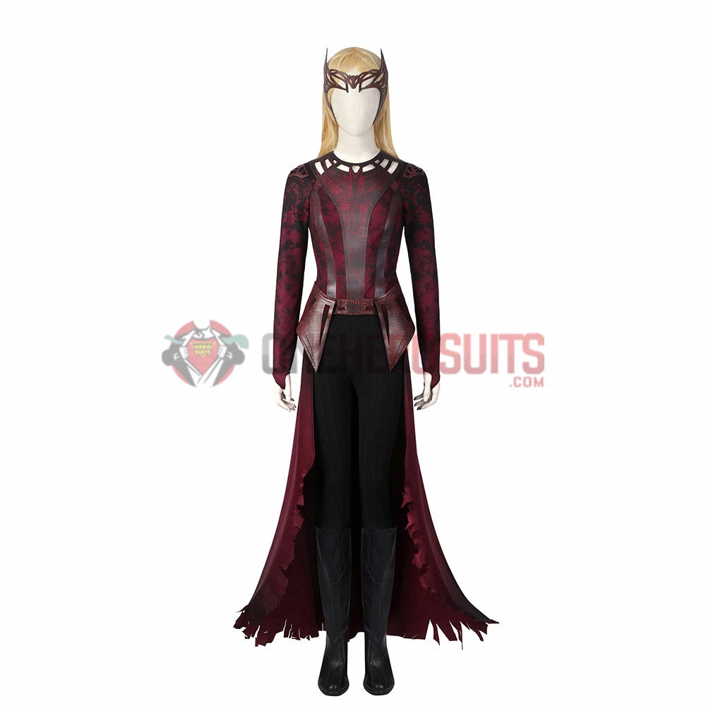 OneHeroSuits Scarlet Witch Wanda Cosplay Costumes Battle Damaged Edition Halloween Suits 10 OneHeroSuits Scarlet Witch Wanda Cosplay Costumes Battle Damaged Edition Halloween Suits