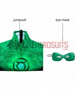 OneHeroSuits Kids Green Lantern Cosplay Costume Hal Jordan Jumpsuit Expert-level Cosplay Bodysuit & Zentai