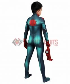 OneHeroSuits Kids Spider-man Cosplay Suit Miles Morales PS5 Great Responsibility Spandex BodySuit 24 OneHeroSuits Kids Spider-man Cosplay Suit Miles Morales PS5 Great Responsibility Spandex BodySuit