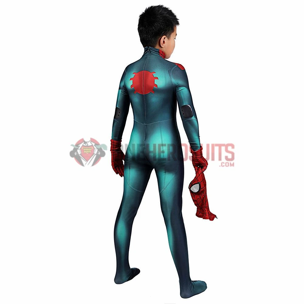 OneHeroSuits Kids Spider-man Cosplay Suit Miles Morales PS5 Great Responsibility Spandex BodySuit 7 OneHeroSuits Kids Spider-man Cosplay Suit Miles Morales PS5 Great Responsibility Spandex BodySuit