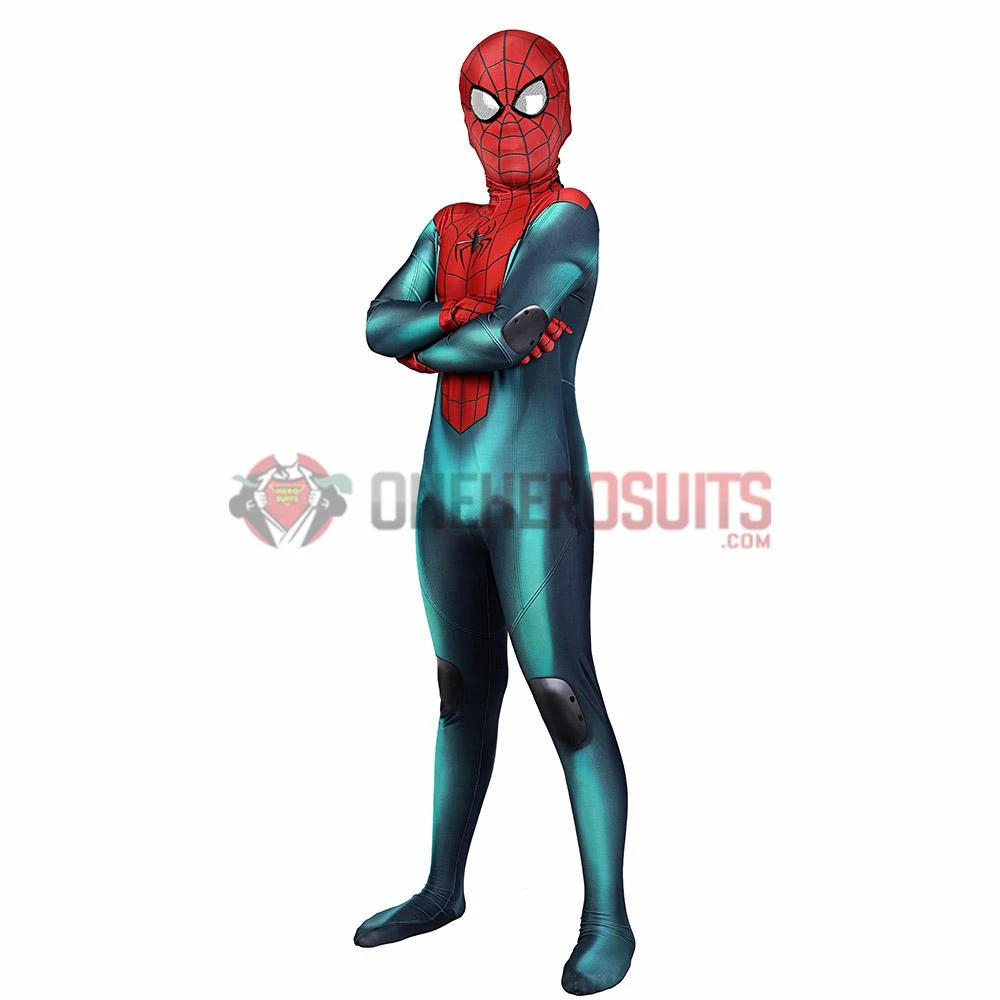 OneHeroSuits Kids Spider-man Cosplay Suit Miles Morales PS5 Great Responsibility Spandex BodySuit 5 OneHeroSuits Kids Spider-man Cosplay Suit Miles Morales PS5 Great Responsibility Spandex BodySuit