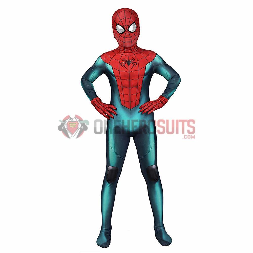 OneHeroSuits Kids Spider-man Cosplay Suit Miles Morales PS5 Great Responsibility Spandex BodySuit 3 OneHeroSuits Kids Spider-man Cosplay Suit Miles Morales PS5 Great Responsibility Spandex BodySuit
