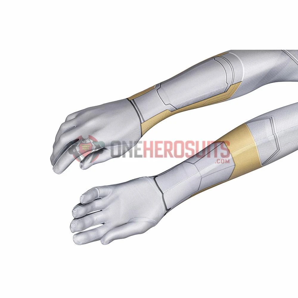 OneHeroSuits WandaVision White Cosplay Costumes White Vision 3D Printed Suit 17 OneHeroSuits WandaVision White Cosplay Costumes White Vision 3D Printed Suit