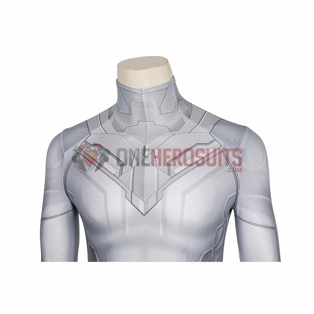 OneHeroSuits WandaVision White Cosplay Costumes White Vision 3D Printed Suit 10 OneHeroSuits WandaVision White Cosplay Costumes White Vision 3D Printed Suit