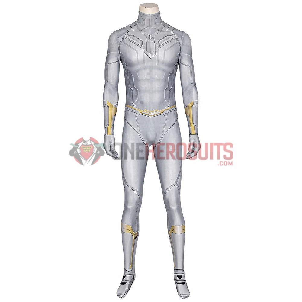 OneHeroSuits WandaVision White Cosplay Costumes White Vision 3D Printed Suit 6 OneHeroSuits WandaVision White Cosplay Costumes White Vision 3D Printed Suit