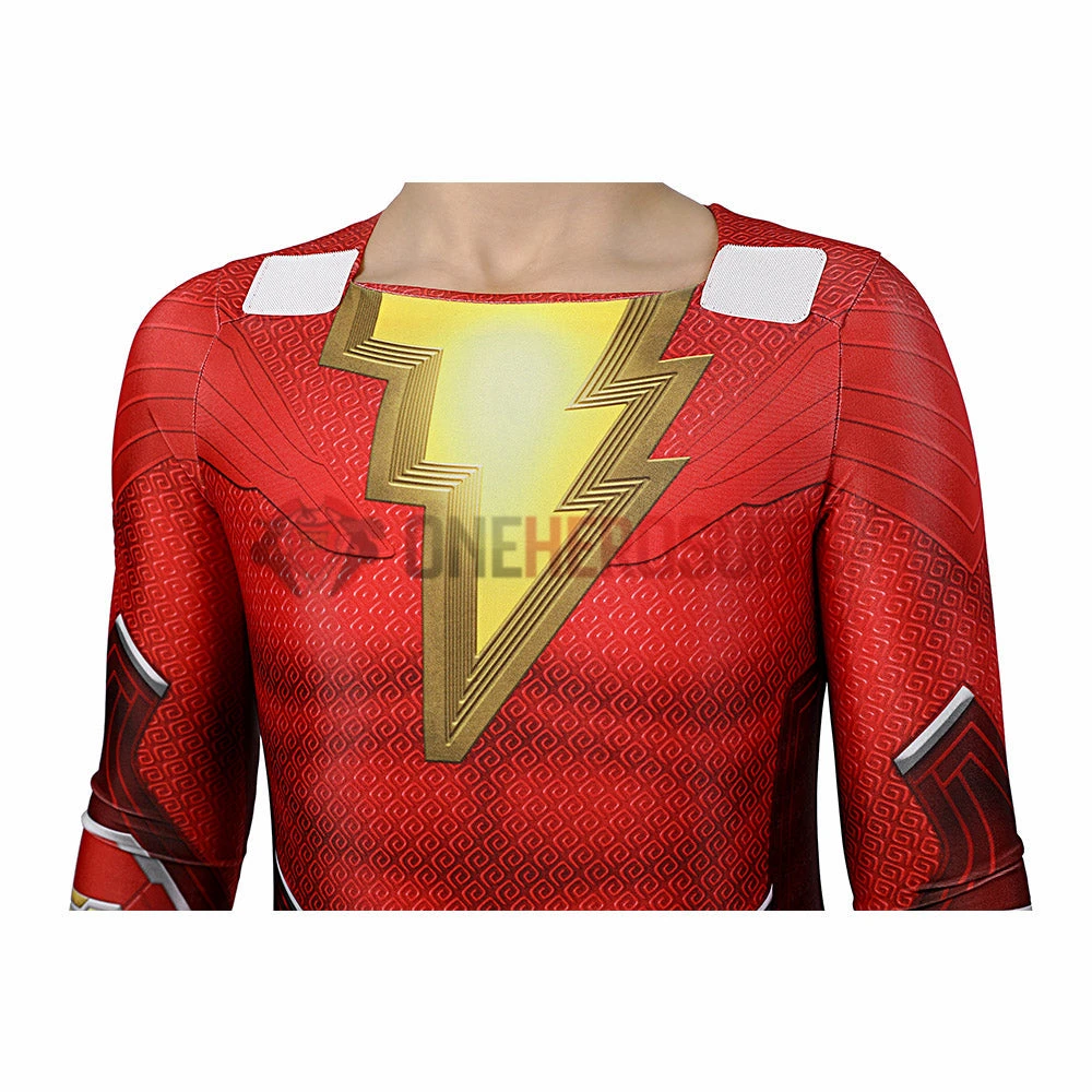 OneHeroSuits Kids Shazam Cosplay Suit Fury Of The Gods Spandex BodySuit Entry-level Cosplay Bodysuit & Zentai 10 OneHeroSuits Kids Shazam Cosplay Suit Fury Of The Gods Spandex BodySuit Entry-level Cosplay Bodysuit & Zentai