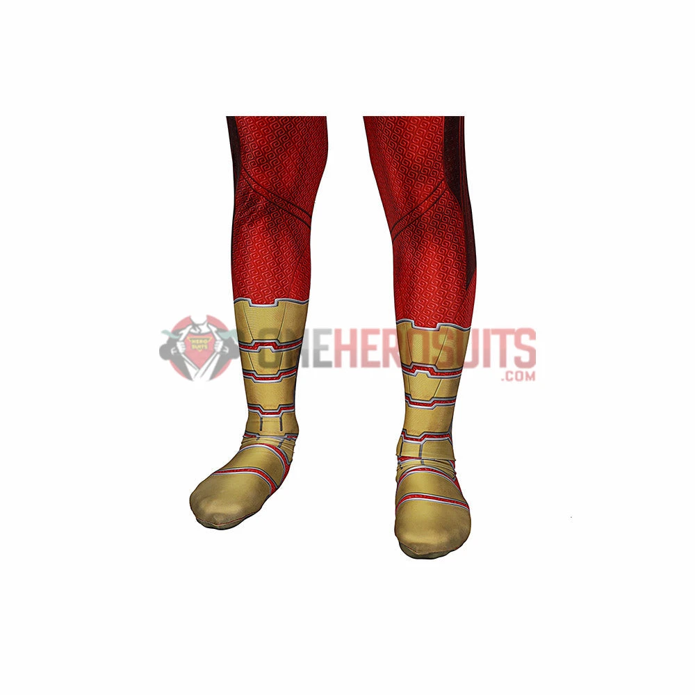 OneHeroSuits Kids Shazam Cosplay Suit Fury Of The Gods Spandex BodySuit Entry-level Cosplay Bodysuit & Zentai 18 OneHeroSuits Kids Shazam Cosplay Suit Fury Of The Gods Spandex BodySuit Entry-level Cosplay Bodysuit & Zentai
