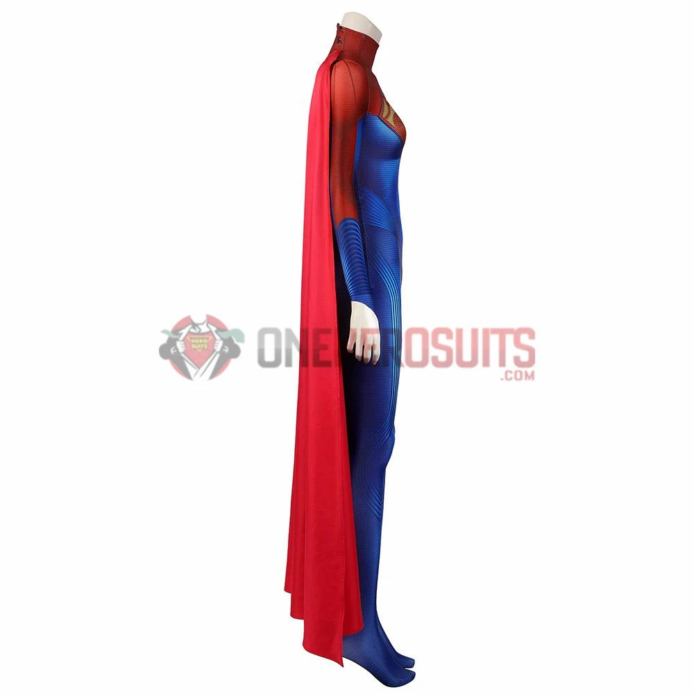 OneHeroSuits Costumes Supergirl Kara Zor-El Cosplay Costume 3D Printed Jumpsuits With Cloak 7 OneHeroSuits Costumes Supergirl Kara Zor-El Cosplay Costume 3D Printed Jumpsuits With Cloak