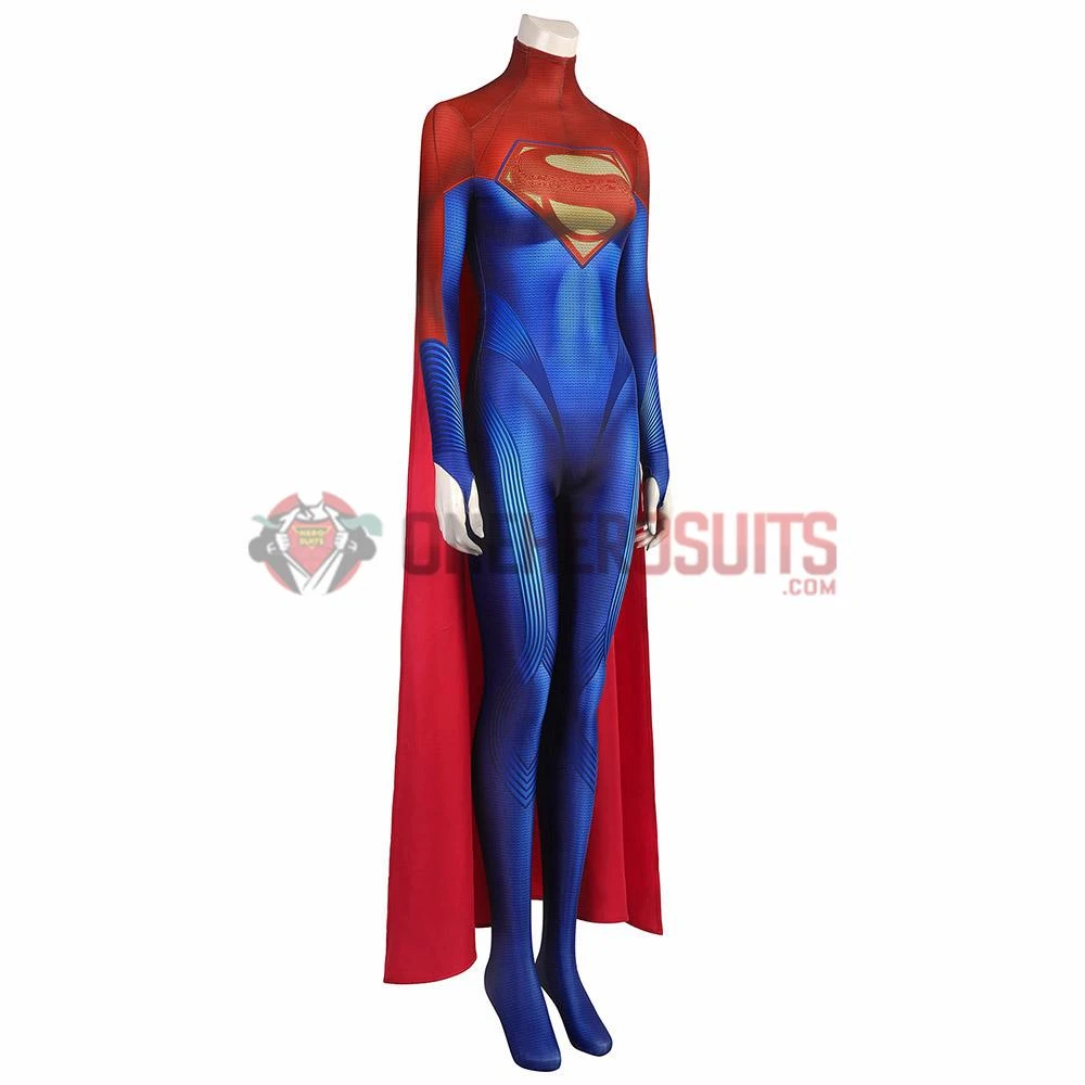 OneHeroSuits Costumes Supergirl Kara Zor-El Cosplay Costume 3D Printed Jumpsuits With Cloak 6 OneHeroSuits Costumes Supergirl Kara Zor-El Cosplay Costume 3D Printed Jumpsuits With Cloak