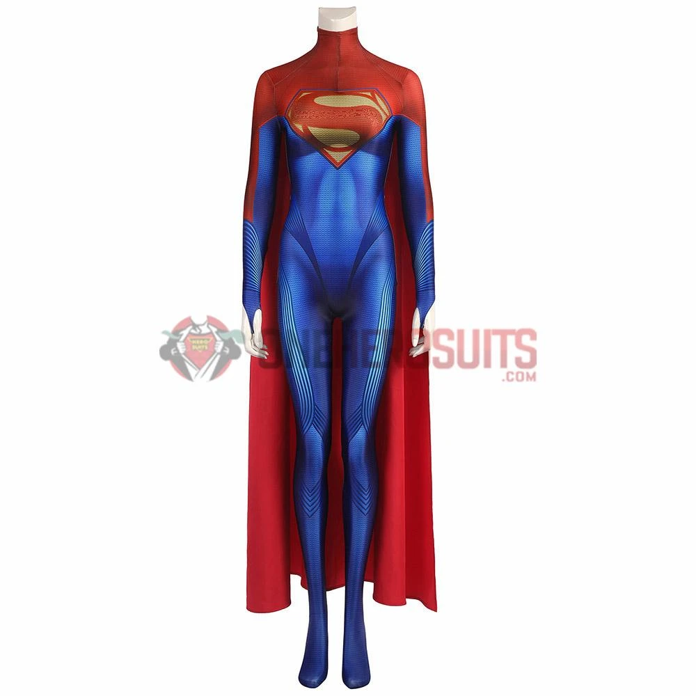 OneHeroSuits Costumes Supergirl Kara Zor-El Cosplay Costume 3D Printed Jumpsuits With Cloak 4 OneHeroSuits Costumes Supergirl Kara Zor-El Cosplay Costume 3D Printed Jumpsuits With Cloak