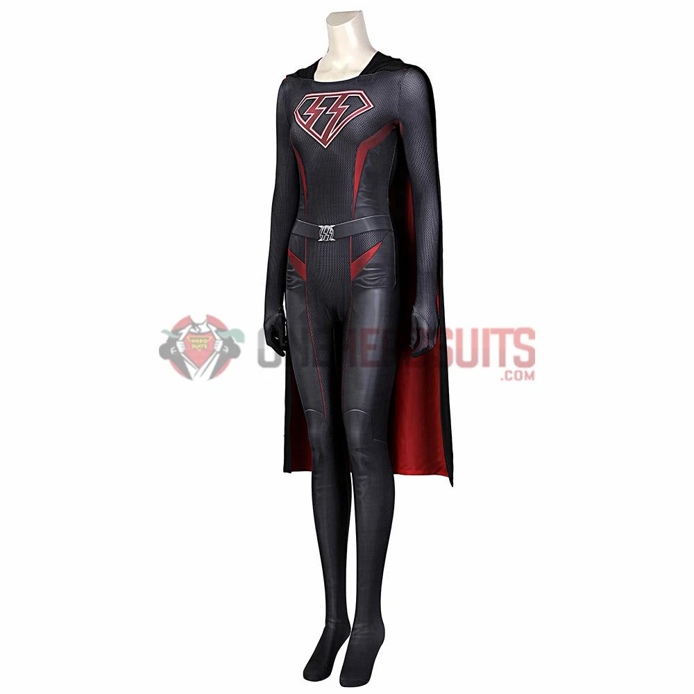 OneHeroSuits Overgirl Cosplay Costumes Kara Zor-El 3D Printed Jumpsuits With Cloak Expert-level Cosplay Bodysuit & Zentai 5 OneHeroSuits Overgirl Cosplay Costumes Kara Zor-El 3D Printed Jumpsuits With Cloak Expert-level Cosplay Bodysuit & Zentai