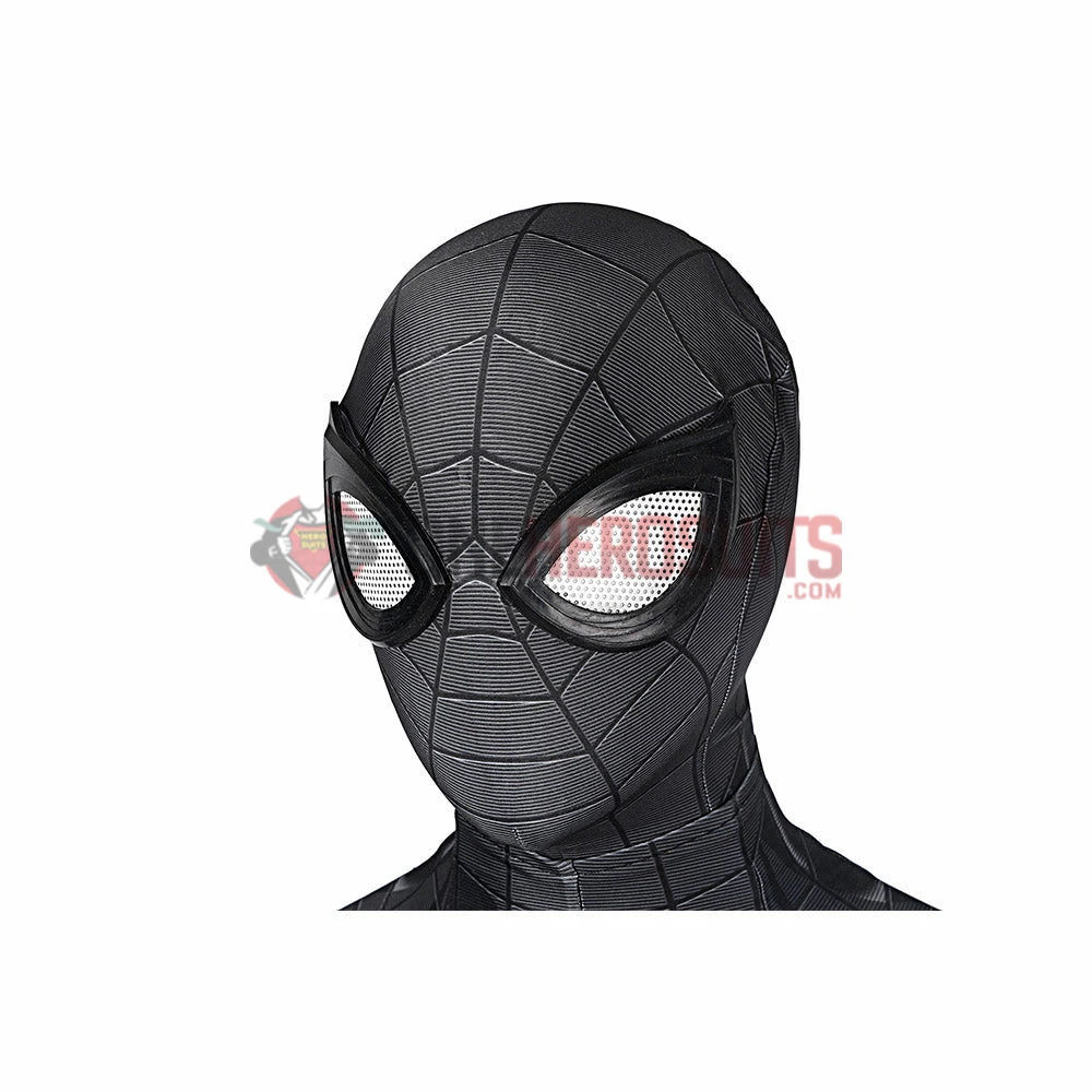 OneHeroSuits Spider Man Miles Morales PS5 Cosplay Suit Symbiote Black Spandex Bodysuit 9 OneHeroSuits Spider Man Miles Morales PS5 Cosplay Suit Symbiote Black Spandex Bodysuit