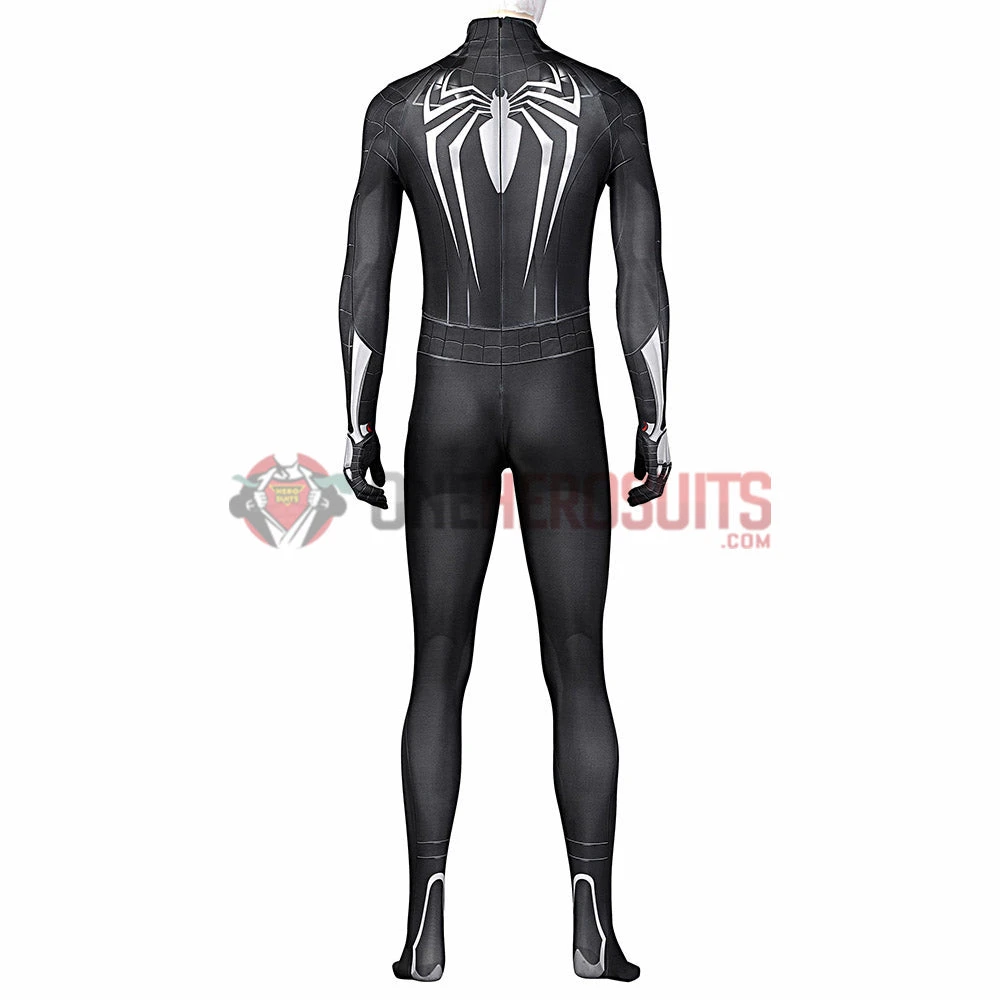 OneHeroSuits Spider Man Miles Morales PS5 Cosplay Suit Symbiote Black Spandex Bodysuit 8 OneHeroSuits Spider Man Miles Morales PS5 Cosplay Suit Symbiote Black Spandex Bodysuit
