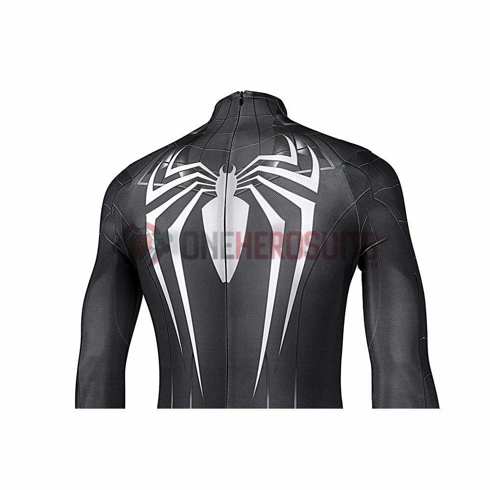 OneHeroSuits Spider Man Miles Morales PS5 Cosplay Suit Symbiote Black Spandex Bodysuit 13 OneHeroSuits Spider Man Miles Morales PS5 Cosplay Suit Symbiote Black Spandex Bodysuit