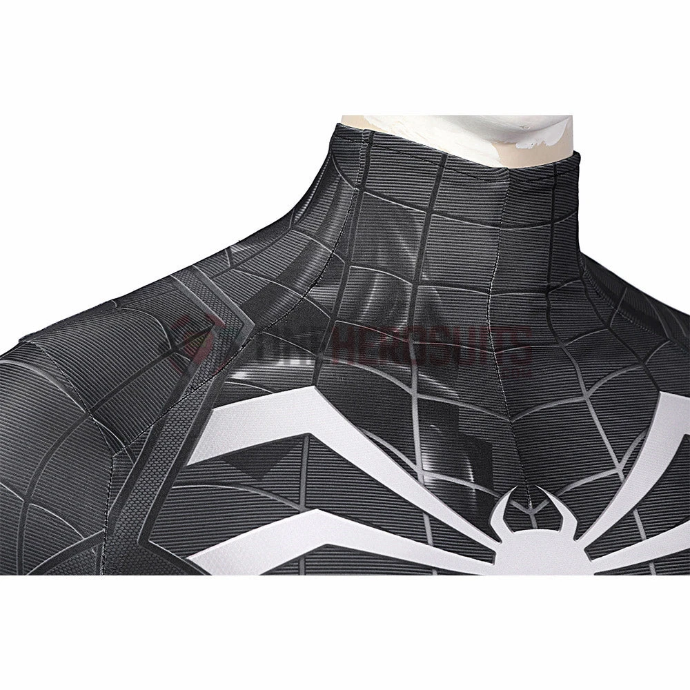OneHeroSuits Spider Man Miles Morales PS5 Cosplay Suit Symbiote Black Spandex Bodysuit 15 OneHeroSuits Spider Man Miles Morales PS5 Cosplay Suit Symbiote Black Spandex Bodysuit
