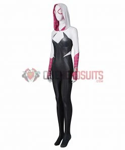 OneHeroSuits Across The Spider-Verse Gwen Cosplay Costume Gwen Spandex Suit Zentai/Jumpsuit