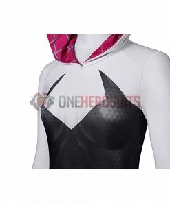 OneHeroSuits Across The Spider-Verse Gwen Cosplay Costume Gwen Spandex Suit Zentai/Jumpsuit