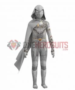 OneHeroSuits Kids Cosplay Kids Moon Knight Cosplay Costumes Spandex Jumpsuit With Cloak