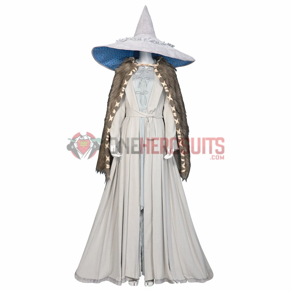 OneHeroSuits Costumes Ranni Cosplay Costume Elden Ring White Suits With Hat 3 OneHeroSuits Costumes Ranni Cosplay Costume Elden Ring White Suits With Hat