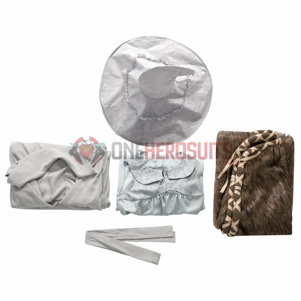 OneHeroSuits Costumes Ranni Cosplay Costume Elden Ring White Suits With Hat 2 OneHeroSuits Costumes Ranni Cosplay Costume Elden Ring White Suits With Hat