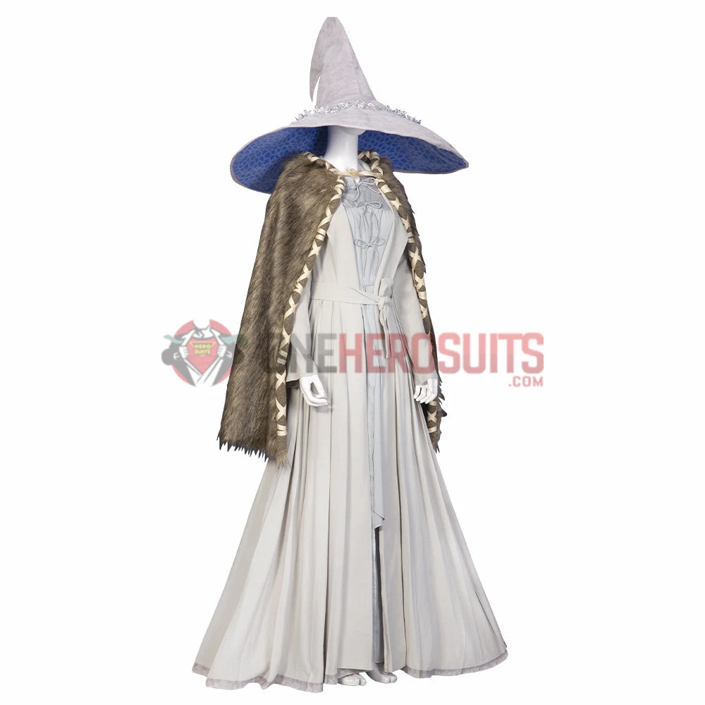 OneHeroSuits Costumes Ranni Cosplay Costume Elden Ring White Suits With Hat 4 OneHeroSuits Costumes Ranni Cosplay Costume Elden Ring White Suits With Hat