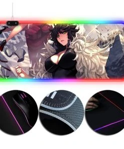 OneHeroSuits One-Punch Man Fubuki Anime Printing RGB Gaming Mouse PAD Extra Large