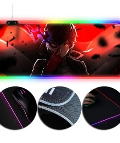 OneHeroSuits RGB Gaming Mouse Pad Extra Large Persona 5 Joker Creative Printed Edition
