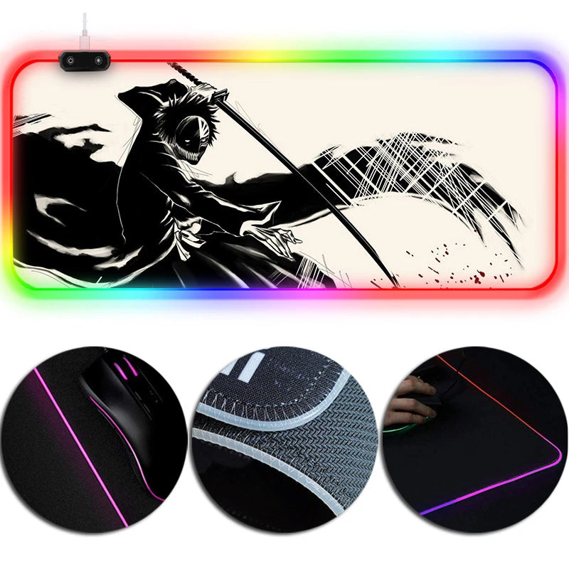 OneHeroSuits Bleach Hollow Ichigo Creative Printed Mouse Pad RGB LED Gaming Mouse Pad 1 OneHeroSuits Bleach Hollow Ichigo Creative Printed Mouse Pad RGB LED Gaming Mouse Pad