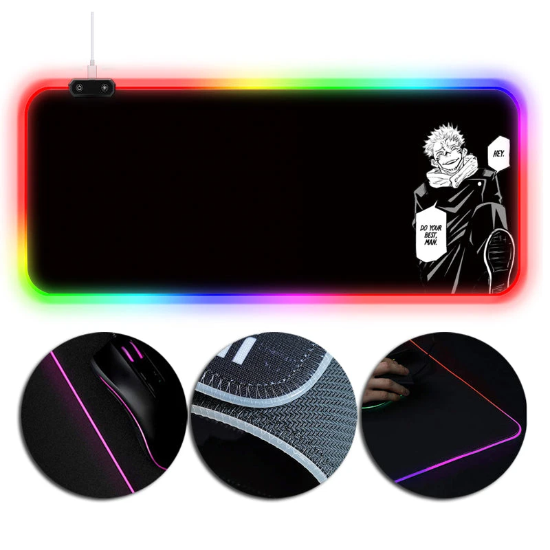 OneHeroSuits Sorcery Fight RGB Mouse Pad Jujutsu Kaisen Sukuna Black Printed RGB Gaming Mouse Pad 1 OneHeroSuits Sorcery Fight RGB Mouse Pad Jujutsu Kaisen Sukuna Black Printed RGB Gaming Mouse Pad